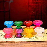 Восемь Jijiang Gremers Lantern Lantern Lantern Lantern Откровенная свеча свеча свеча чашка Священная водяная чашка для чашки для чашки Будды Глэка