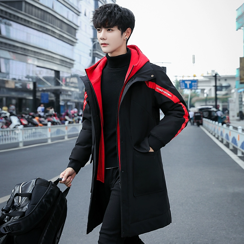 Tích cực thương hiệu Tansenma áo khoác nam mùa đông nam phiên bản mới của Hàn Quốc của xu hướng áo khoác bánh mì xuống giữa học sinh - Áo vest cotton