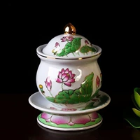 Yuantong Buddhist Ceramics Lotus Cup Священная водяная чашка буддийская чашка для водоснабжения для буддийской чашки смягч