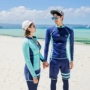 Bộ đồ lặn đôi nam nữ chia tay dài quần sứa quần áo snorkeling lướt bộ đồ bơi nhanh khô quần áo chống nắng cỡ lớn - Vài đồ bơi đồ biển cặp	