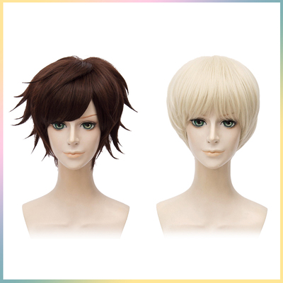 taobao agent Fifth Personality COS Jack Barber Initial Platinum Platinum Platform Interture Brown Golden COS Wig