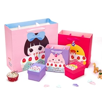 Детская мультяшная милая льняная сумка для детского сада, набор, упаковка, подарок на день рождения