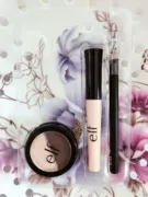 Hoa Kỳ ELF e.l.f Makeup Foundation + Bút kẻ mắt + Bộ trang điểm mắt B tối màu Bộ 3 miếng