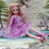Barbie hộp trang điểm cho bé gái Công chúa an toàn Đồ chơi không độc hại Đồ chơi trang điểm cho trẻ em - Búp bê / Phụ kiện trang sức cho búp bê
