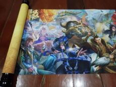 Карточные игры 三国杀谋定天下皮肤卷轴，材质绢丝布，尺寸67x38cm，赠送锦盒diy
