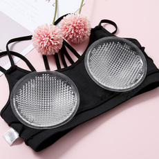 Купальный лиф 透气胸垫插片硅胶女聚拢加厚胸罩泳衣女文胸内衣超薄薄款硅胶文胸