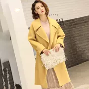 Mùa đông mới 2019 của phụ nữ phiên bản Hàn Quốc của áo khoác cashmere hai mặt thủ công cộng với đoạn dài 100 chiếc áo khoác len nữ - Áo Hàn Quốc