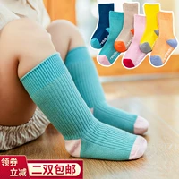 Детские летние нескользящие демисезонные носки для раннего возраста в помещении, средней длины, раннее развитие