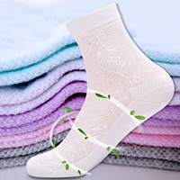 Цветные дышащие летние тонкие носки для школьников, 10шт, средней длины, впитывают пот и запах