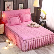 [dày chăn bông phủ giường giường] Phiên bản Hàn Quốc của công chúa duy nhất mảnh vải trải giường ga trải giường Simmons bảo vệ bìa - Trải giường