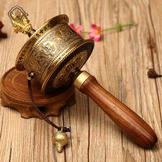 Молитвенный барабан 八吉祥 八宝 六字真言 手摇转经筒