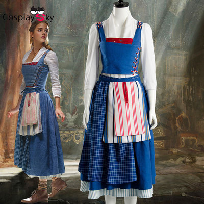 taobao agent Spot Beauty and Beast COS live version Bara Emma Watson maid dress cosplay clothing