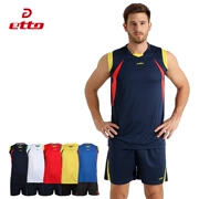 Sản phẩm công nghệ cao etto Anh cách quần áo bóng chuyền nam quần áo phù hợp với khí bóng chuyền thi đấu thể thao in áo - Thể thao sau
