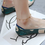 Mùa hè mát mẻ tai lúa mì vòng chân nữ Hàn Quốc thời trang hoang dã cá tính nhỏ ớt nhỏ mắt cá chân chuỗi mắt cá chân trang trí - Vòng chân