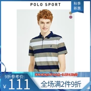 Áo thun thể thao nam Paul mùa hè thanh niên Áo thun nam sọc kinh doanh giản dị tay ngắn nam áo polo - Polo