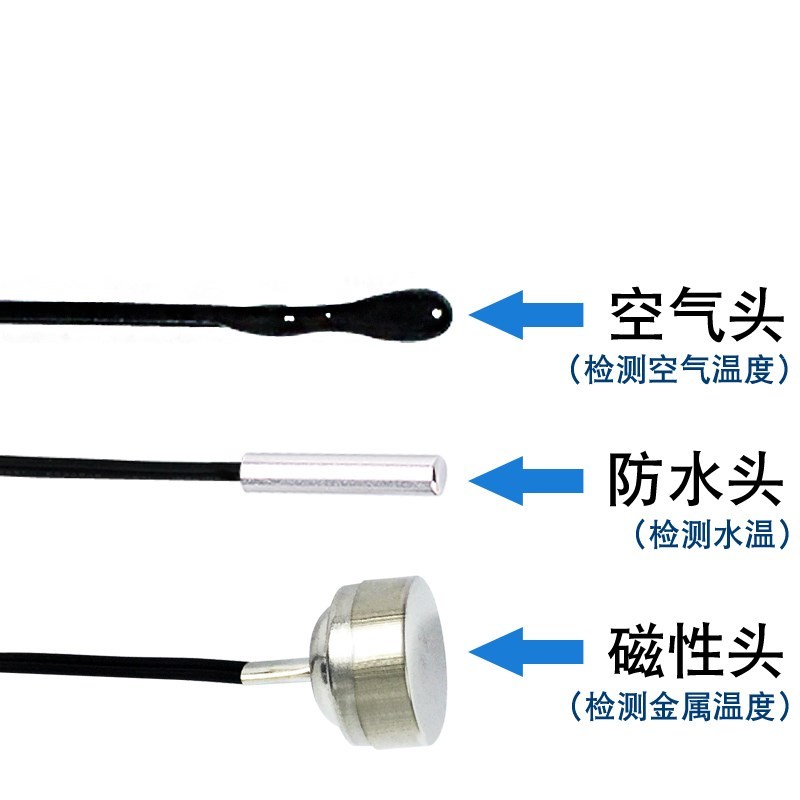 cảm biến nhiệt độ thermistor Cảm biến điều khiển nhiệt độ đầu dò nhiệt độ không khí chống thấm nước từ tính đo nhiệt độ có độ chính xác cao cảm biến dòng nhiệt độ cảm biến nhiệt độ điều khiển quạt pt100 3 dây