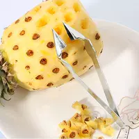 Ананас из нержавеющей стали Удалить семена ананаса с зажимом, нож для ногтей, креативные кухонные инструменты, ананас, чтобы удалить зажим для семян