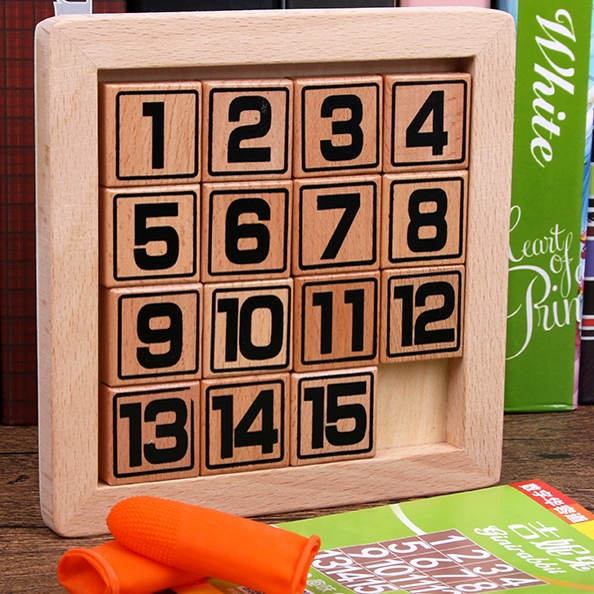 Digital Huarong Road đồ chơi giáo dục bằng gỗ để giải quyết thủ tục hải quan trẻ em bảng câu đố kỹ thuật số thông minh ba bộ não mạnh nhất - Đồ chơi IQ