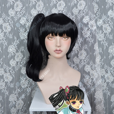 taobao agent Ghost Destroyer Ship Flower Falling Fragrance Naito Short Hair+Ponyta Anime COSPLAY wig