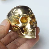 Быки производили оригинальный дизайн чистый бронзовый реалистичный череп бронзовый череп, чтобы воспроизводить фоновые украшения, собранные бесплатную доставку