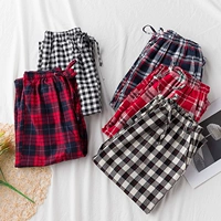 Mùa thu và mùa đông quần nhung nữ nhà nhung quần màu pyjama quần rộng kích thước lớn quần giản dị có thể được mặc quần mặc nhà cho nữ