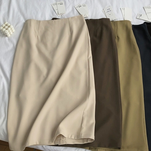 Весенняя приталенная дизайнерская юбка, 2021 года, высокая талия