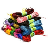 Плетеные шелковые нитки, плетеный браслет ручной работы