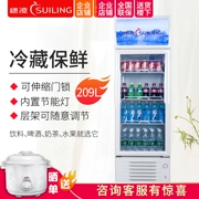 Sui Ling LG4-209LT trưng bày thương mại tủ đông cửa kính nước giải khát Tủ lạnh tươi đứng - Tủ đông
