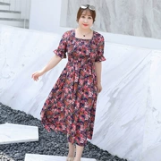 Mùa hè 2019 chị béo mới kích thước lớn của phụ nữ cộng với phân bón tăng váy hoa lớn 2861 - váy đầm