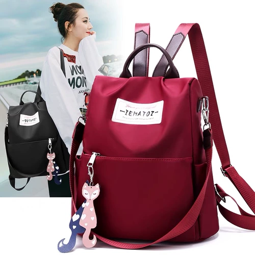 Сумка через плечо, школьный рюкзак, модная защитная сумка, в корейском стиле, ткань оксфорд, анти-кража