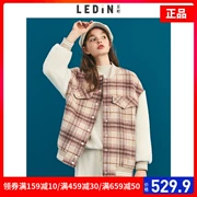 Áo khoác len kẻ sọc Lecho kẻ sọc 2018 mùa thu mới cho nữ áo len ngắn nhỏ phiên bản Hàn Quốc - Áo Hàn Quốc