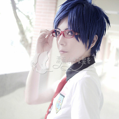 taobao agent COPLY new anime character wig free men's swimming department Ryosaki Pianchen CO high -temperature silk blue