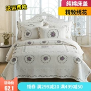 Garner Angel Fontainebleau quilted quilt Cover Bed Cover Bộ đồ giường gia đình Mỹ Bông trắng ngà