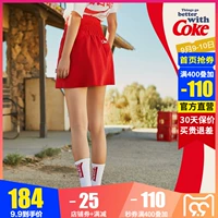 Anta Coca Cola phối váy nữ 2019 mùa thu mới thể thao cuộc sống giản dị dây kéo xu hướng thời trang váy - Trang phục thể thao quần thể thao nữ dài