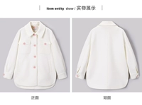 CWAA74X01 mùa đông mới dành cho nữ phiên bản Hàn Quốc của áo khoác len dày trong phần dài G42 - Áo khoác dài áo cardigan