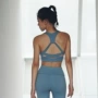 2018 áo ngực yoga mới của phụ nữ thể thao đồ lót thu thập sốc hấp thụ vẻ đẹp vest phụ nữ chạy quần áo yoga tập thể dục - Đồ lót thể thao áo quần tập gym