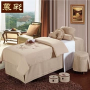 Choi Mu Beauty khăn trải giường denim giả bông phong cách mục vụ đơn giản phong cách châu Âu thẩm mỹ viện điều trị massage chuyên dụng cao cấp - Trang bị tấm