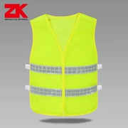 ZK lưới đánh cá phản quang giao thông an toàn giao thông vest an toàn phản chiếu quần áo phản chiếu quần áo an toàn quần áo tùy chỉnh - Áo thể thao