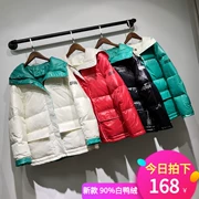 Phiên bản Hàn Quốc của áo khoác lửng nữ ngắn có mũ trùm đầu 90 áo trắng vịt 2019 mới giảm giá bán chống mùa - Xuống áo khoác