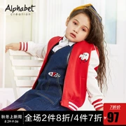 Quần áo trẻ em Aifabe 2019 mùa xuân và mùa thu cô gái mới đồng phục bóng chày trẻ em nước ngoài áo khoác trẻ em lớn - Áo khoác
