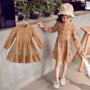 Quần áo trẻ em bé gái xuân 2019 mới to con phiên bản Hàn Quốc kiểu dáng thắt lưng lưới phương Tây Váy trẻ em - Khác