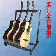 Guitar điện guitar điện 3 đầu khung hiển thị kệ acoustic guitar cymbal nhạc cụ đa khung khung - Phụ kiện nhạc cụ