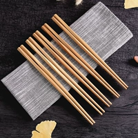 Шопеллики домохозяйства бамбуковые палочки для бамбука, пара незвуковых остроконечных остроконечных, естественно устойчивых к высокой температуре, заплесяп