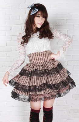 taobao agent Genuine Japanese belt for princess, mini-skirt, Lolita style, high waist