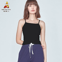 Scarecrow Phụ nữ Vest Đồ lót Cotton Mùa hè Yoga Dưới Slim Slim Slim Màu rắn yếm nữ - Áo vest áo ngực hở lưng