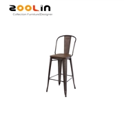 Zoolin phong cách công nghiệp thiết kế nội thất TOLIX CAO BACK BAR STOOL ghế sắt - Giải trí / Bar / KTV
