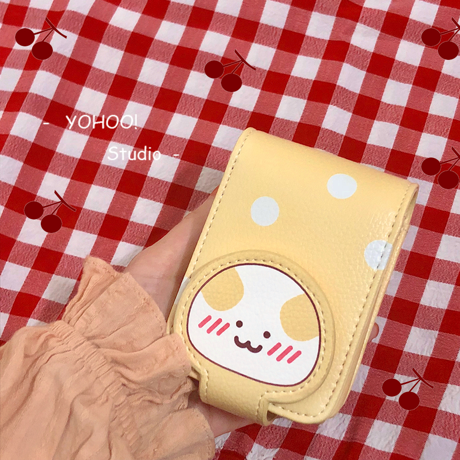 Yohoo! ดั้งเดิม ins กระเป๋าเล็กน่ารักไตล์ญี่ปุ่นเกาหลี กระเป๋าเก็บบัตร YOHOO!/原创 ins日韩卡通可爱波点口红包化补妆包包零钱包卡包女 Yohoo! ดั้งเดิม ins กระเป๋าเล็กน่ารักไตล์ญี่ปุ่นเกาหลี กระเป๋าเก็บบัตร