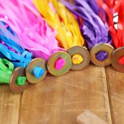 Màu xúc xắc trẻ em xúc xắc màu học sinh mẫu giáo trẻ em đồ chơi xúc xắc nhựa xúc xắc mới - Các môn thể thao cầu lông / Diabolo / dân gian