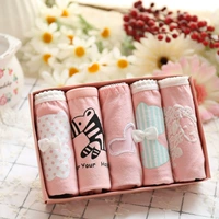 Hộp quà tặng của phụ nữ Quần lót Mix and Match Cartoon Cotton dễ thương Tóm tắt - Bộ quà tặng quần lót đúc 