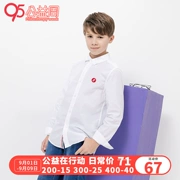 Áo sơ mi tay dài Balla Balla 2019 Thu mới Áo cotton Poplin trắng 22023191206 - Áo sơ mi